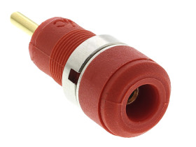 Gniazdo bananowe Żeński typ Gniazdo bananowe Czerwony 10A Staubli rozmiar 2mm