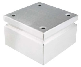 Puszka elektroinstalacyjna, 150 x 150 x 80mm, IP66, kolor Niebieski, materiał Stal nierdzewna 316, 0-wejściowa, RS PRO