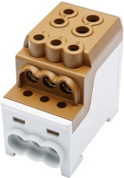 Blok rozdzielczy - dystrybucyjny Al/Cu SDB 200 (80030) SIMBLOCK brązowy 81602015
