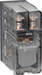 Interface relay 2 Form C (NO/NC), 1100 Ω, 5 A, 24 V (DC), RXG25BD