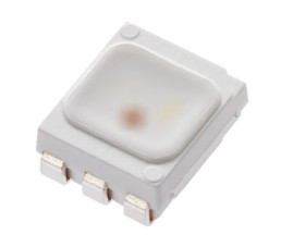 LED, SMD, Niebieski, zielony, czerwony, 1,95 do 3 V, Vishay, VLMRGB6122