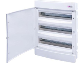 Rozdzielnica podtynkowa 54 modułowa 3x18M drzwi pełne IP40 ECM 3x18PO-s 001101098 ETI