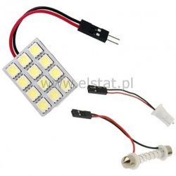 Moduł 12 LED 5050 12V 23x30mm biały zimny