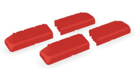Hinge, ABS, (L x W x H) 100 x 23.4 x 36.5 mm, red, for B 233012/B 273612, 96330000