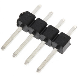 Złącze szpilkowe 4-pinowe raster: 2.54mm -rzędowe HARWIN Przewlekany 3.0A