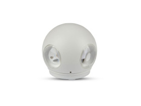 VT-834 4W Lampa ścienna LED kula barwa: 4000K IP65 obudowa: biała 8552 V-TAC