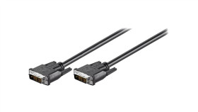 Dvimm181/2 Kabel Dvi-D (18+1) Wtyk,Z Obu Stron 2M Czarny