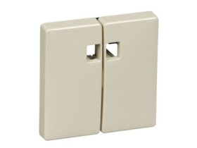 MERTEN D-LIFE Klawisz podwójny z dużym okienkiem kremowy MTN413544 SCHNEIDER ELECTRIC