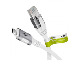 Kabel Ethernet USB-C 3.1 do RJ45, 2 m podłącza router,...