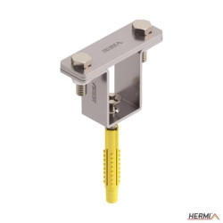 Podpora bednarki do ściany gwint 5cm, stal nierdzewna