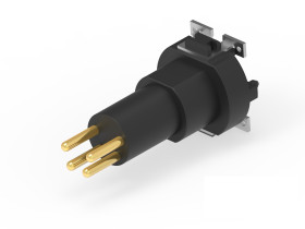 Złącza okrągłe 4-pinowe M8 Montaż na płytce Wtyczka ERNI