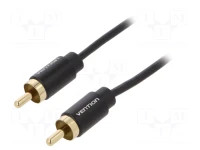KAB05AU.10 Kabel cinchx1 [RCA] - cinchx1 [RCA] pojedynczy! długość 1.0m złocony