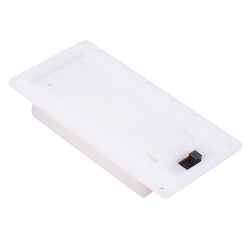 AAA x 2 Hinge White Battery Holder with Switch