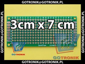 Uniwersalna płytka drukowana PCB 3x7cm - 240 otworów pól kontaktowych