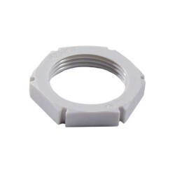 Wiska 10061785 EMUG 40 Black Plastic Locknut M40