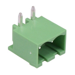 2-Way 5.00mm Horizontal PCB Header Closed Ends 15A 300V