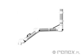 Ramię ALSIDENT 2130mm do systemu ALUMINIUM 100 montowane do sufitu - białe połączenia