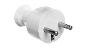 Wtyczka Prosta Z/U 16A 250V Rozbieralna Biała Wt-31/Biały