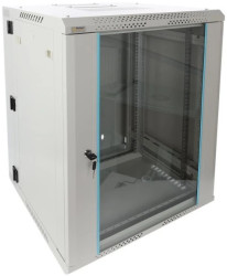 Szafa wisząca RWDA1565-G 15U 19 szara dwusekcyjna 600x769x550mm 60kg