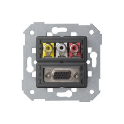 Simon 82 Gniazdo VGA żeńskie + 3 RCA (mechanizm) 7500092-039