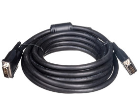 Kabel połączeniowy DVI-D Dual Link Typ DVI-D(24+1)/DVI-D(24+1), M/M czarny 5m AK-320101-050-S