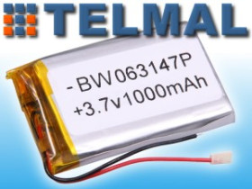 Akumulator LI-POL 1000mAh 4.4Wh + zabezpieczenie