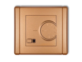 FLEXI Elektroniczny regulator temperatury z czujnikiem powietrznym złoty metalik 8FRT-2 KARLIK