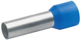 Insulated wire end ferrule, 16 mm², 24 mm/12 mm long, DIN 46228-4, blue, 47712