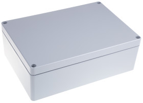Obudowa Aluminium szerokość zew. 230 mm długość zew. 330 mm wys. zew. 110 mm Fibox IP68 Szary
