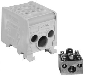 Odgałęźnik inst. 1-seg. LZ1*35/16/16 szary 84168002