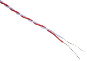 Termopara z odsłoniętym złączem T średnica 1/0.3mm długość 5m -75°C do +250°C Końcówka z gołym kablem RS PRO