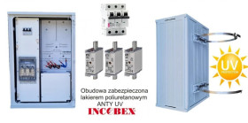 Rozdzielnica licznikowa TAURON NA SŁUP ZP40x60-1P3F-0_LZ-RB_OM-S LAKIER UV INCOBEX
