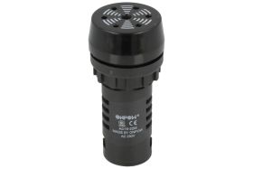 Syrenka; AD16-22M/220V; 80 dB; 220V; fi 22mm; na panel; ciągły; z generatorem; 63mm; IP40; Onpow; RoHS