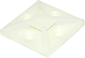 Mocowanie opaski kablowej samoprzylepne, 38.5mm x 38,5 mm, kolor: Naturalny, 100-szt., RS PRO