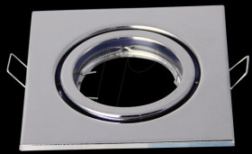 3474 GU10 mounting frame, square, movable, Chrome