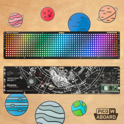 Pico W Smart LED Matrix – Galactic Unicorn (53x11 - 583 pixels)