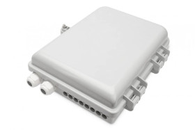 Zewnętrza skrzynka dystrybucyjna FTTH, 32 spawy,16x (SC/SX lub LC/DX),kaseta spawy,280x204x75mm,IP65 DN-968914