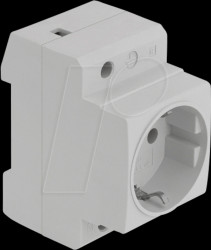 11472 Protective contact socket for top-hat rail, 16A, 5-pack