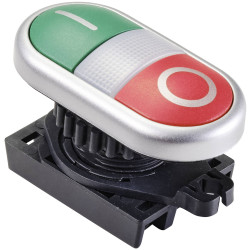 TruComponents 660018 Double head pushbutton Green/Red