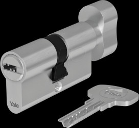 10-1073-3030-CK-2201 Thumbturn cylinder 1000, 30/30, nickel satin