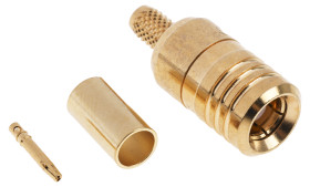 Złącze koncentryczne Montaż na kablu Żeński 50Ω typ złącza Złącze SMB 4GHz Połączenie zagniatane typ kabla RG174/U