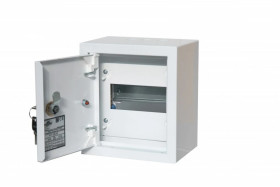 Rozdzielnica modułowa 1x6 natynkowa IP30 zamek RAL 9003A-RZ0