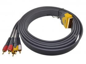 PRZEWOD EURO 6*RCA 3M 06121