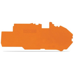 Płytka końcowa i pośrednia Płytka końcowa i pośrednia WAGO Blok zacisków na szynie DIN Zatrzask