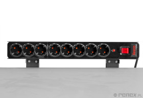 Listwa zasilająca Schucko 10 amper,8 gniazd,3m montowana do blatu