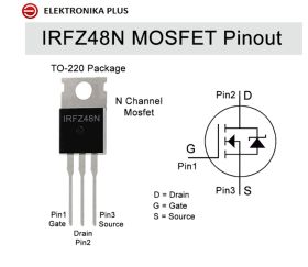 TRANZYSTOR IRFZ48N N-Channel MOSFET 53A 55V TO220