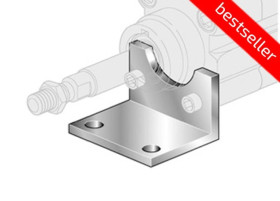 Łapa mocująca do siłownika pneumatycznego D40, ISO15552/6431, ISO21287, ze śrubami montażowymi