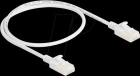80358 Patch cable Cat.6a U/UTP Slim 0.5 m white