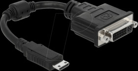 65564 HDMI Adapter, Mini HDMI-C male to DVI female