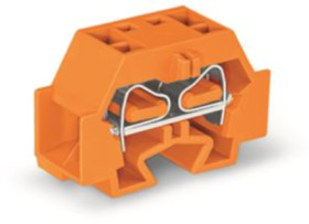4-wire terminal, 1 pole, 0.08-4.0 mm², clamping points: 4, orange, cage clamp, 32 A, 262-336
